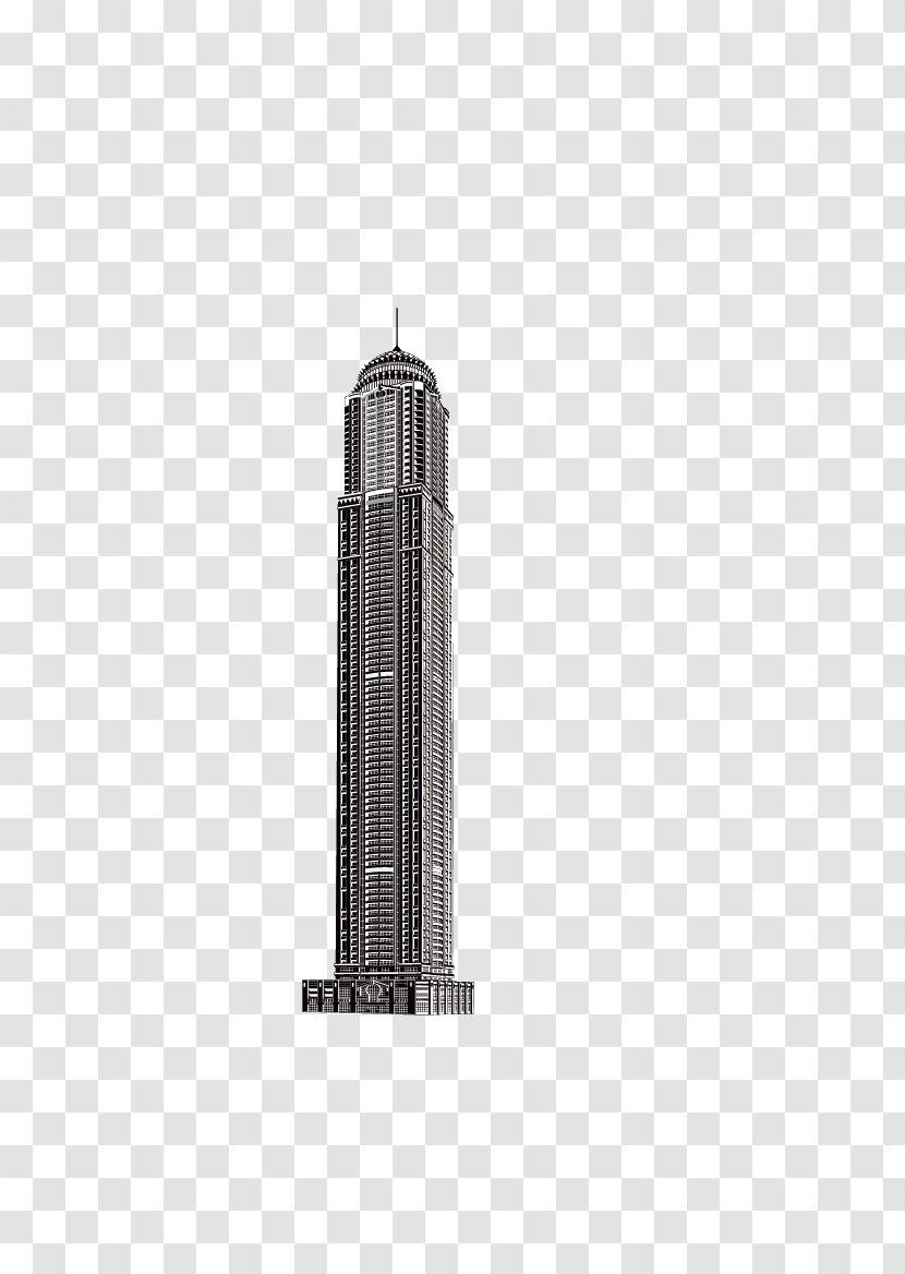 Black And White Skyscraper High-rise Building - Photography - World Skyscrapers Transparent PNG