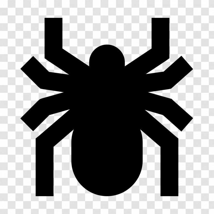 Spider Download Symbol Clip Art - Monochrome Transparent PNG