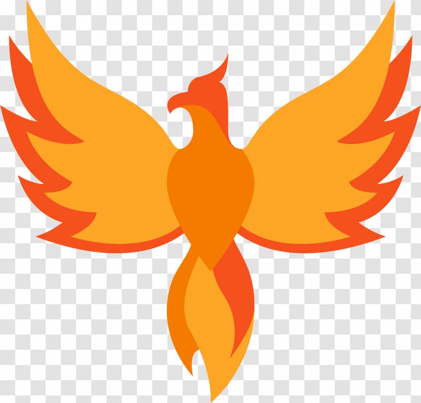 Phoenix Logo - Chinese Dragon - Wing Orange Transparent PNG