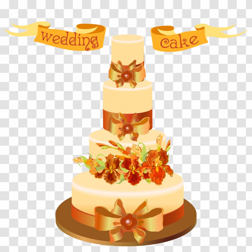 Wedding Cake Sugar Birthday Clip Art - Vector Ribbon And Transparent PNG
