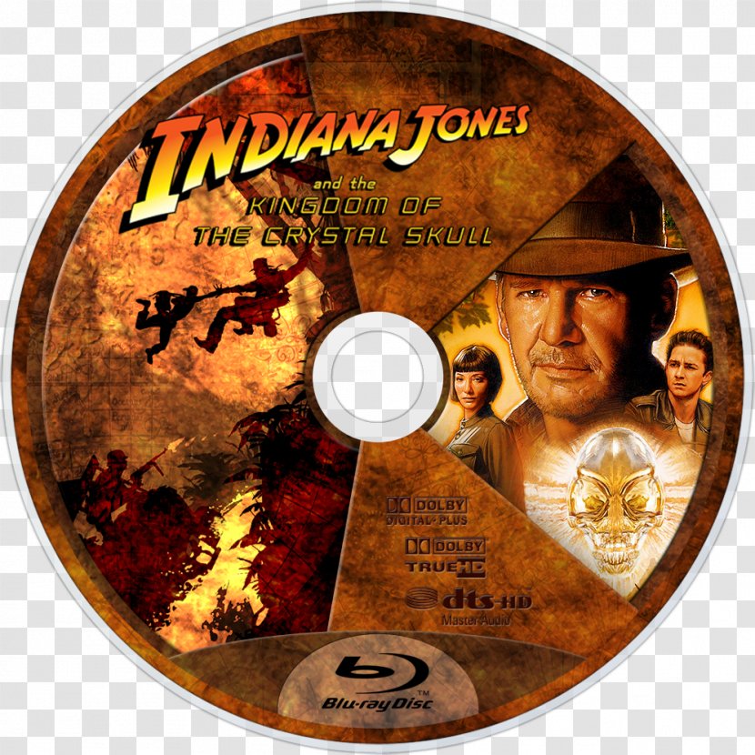 Indiana Jones And The Kingdom Of Crystal Skull Blu-ray Disc DVD - Compact - Staff Kings Transparent PNG