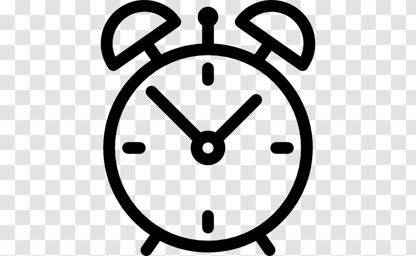 Alarm Clocks - Black And White - Clock Transparent PNG