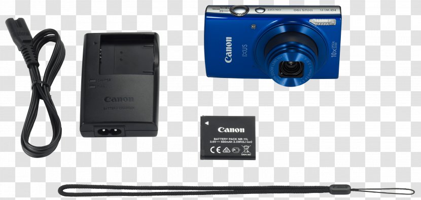 Canon IXUS 190 185 PowerShot ELPH 360 HS IS Point-and-shoot Camera - Powershot Elph Is Transparent PNG