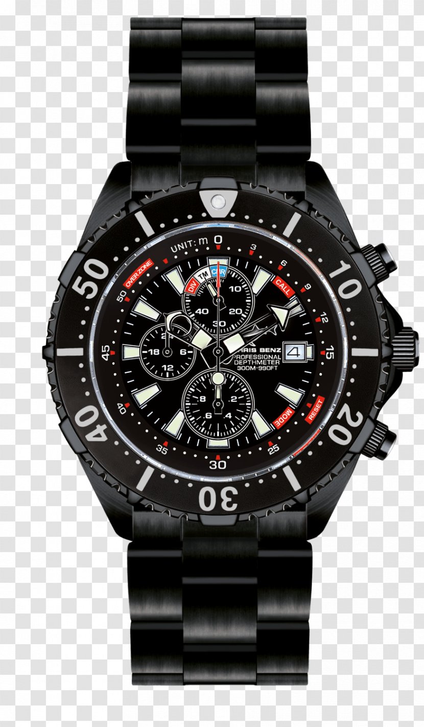 Chronograph Diving Watch Breitling SA Clock - Metal Transparent PNG