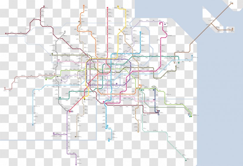 Rapid Transit Shanghai Metro Map Line 11 Transparent PNG
