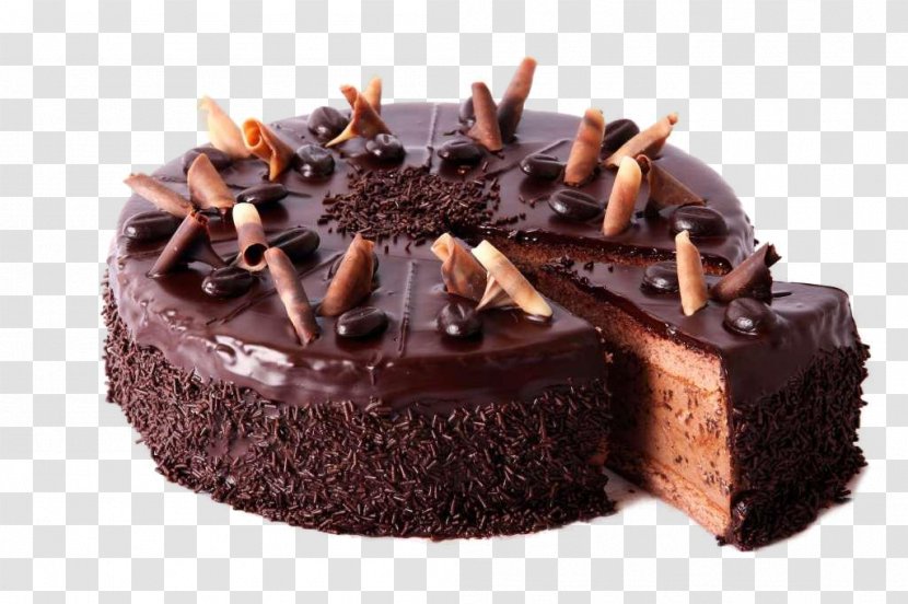 Chocolate Truffle Cake Black Forest Gateau Birthday Bakery - Ganache - Delicious Cakes Transparent PNG