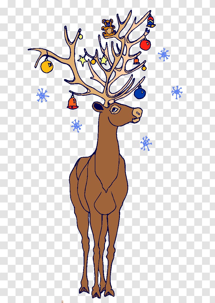 Reindeer Animation Clip Art - Branch Transparent PNG