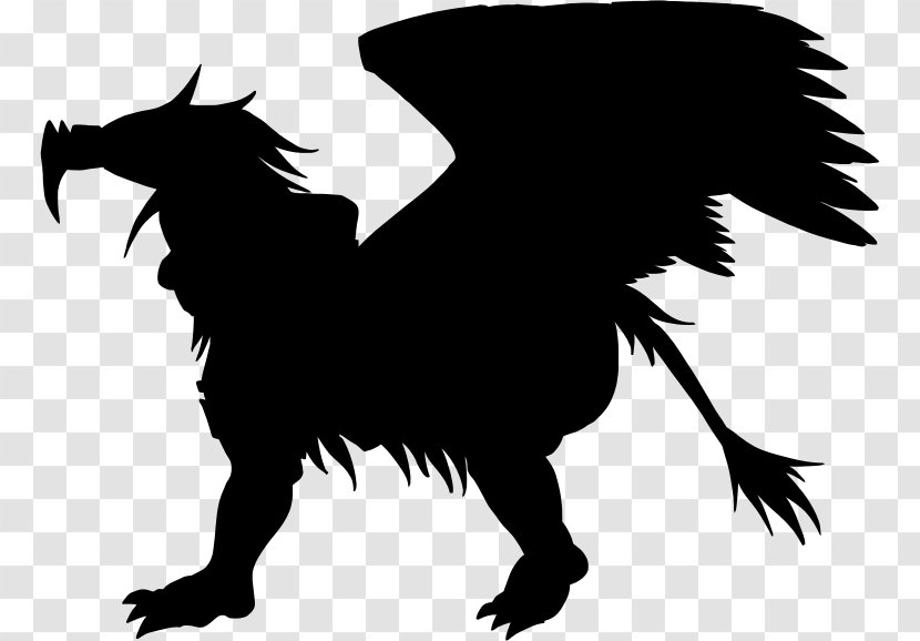 Lion Griffin Silhouette Clip Art - Mammal Transparent PNG