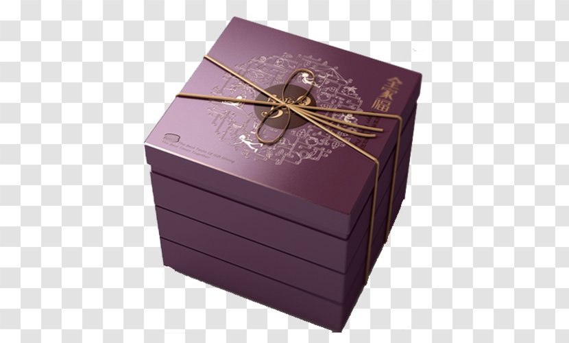 Box Mooncake Packaging And Labeling Cardboard Food - Five Grains - Purple Moon Cake Boxes Transparent PNG