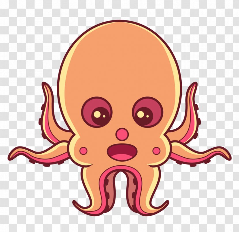 Octopus Nose Cephalopod Clip Art - Heart Transparent PNG