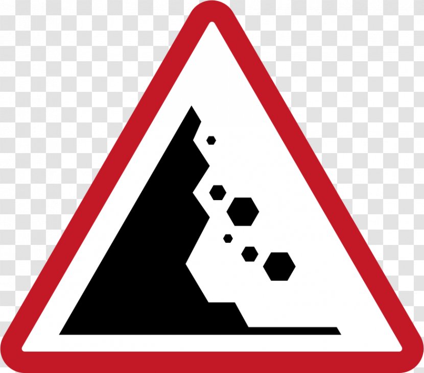 Philippines Traffic Sign Warning Road - Brand - Rocks Transparent PNG