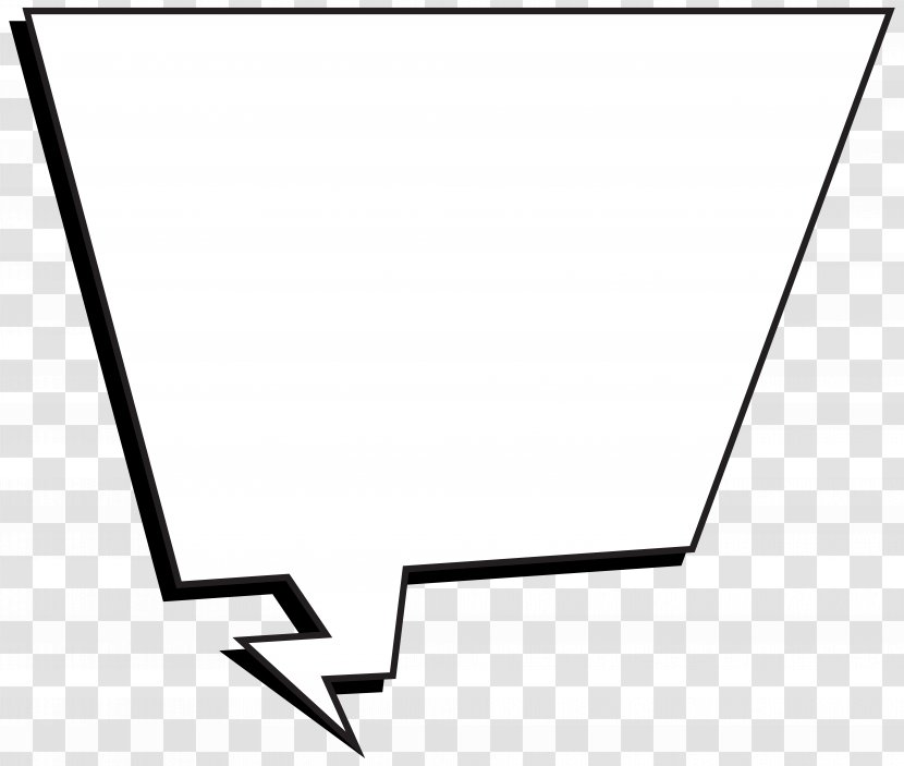 Line Triangle Point Area - Beak - Comics Bubble Speech Clip Art Image Transparent PNG