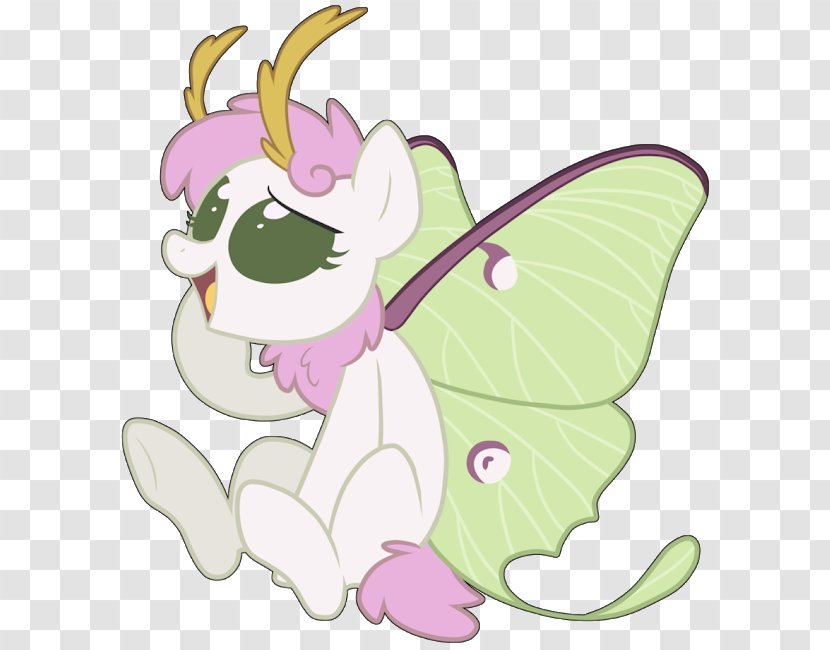 Butterfly Pony Moth Fluttershy Image - Mythical Creature Transparent PNG