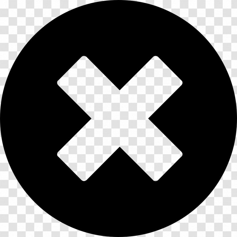 Button - Black And White - Symbol Transparent PNG