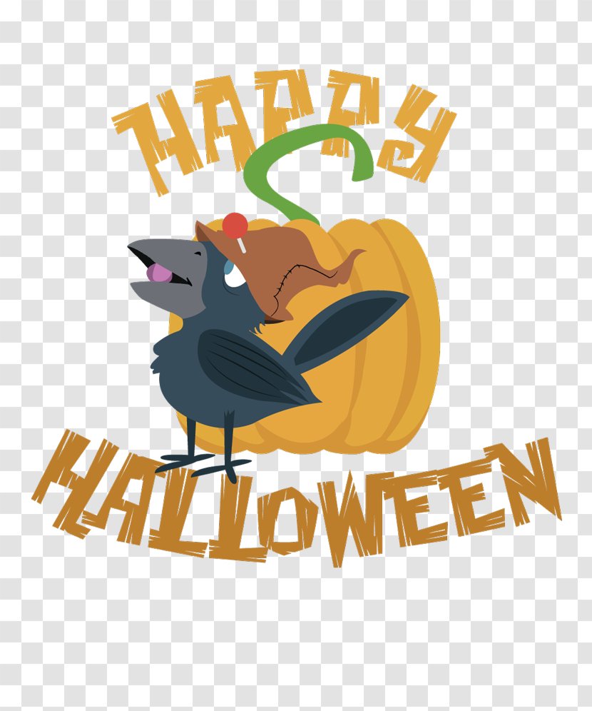 Logo Illustration Clip Art Graphic Design Brand - Heart - Halloween Crows Transparent PNG