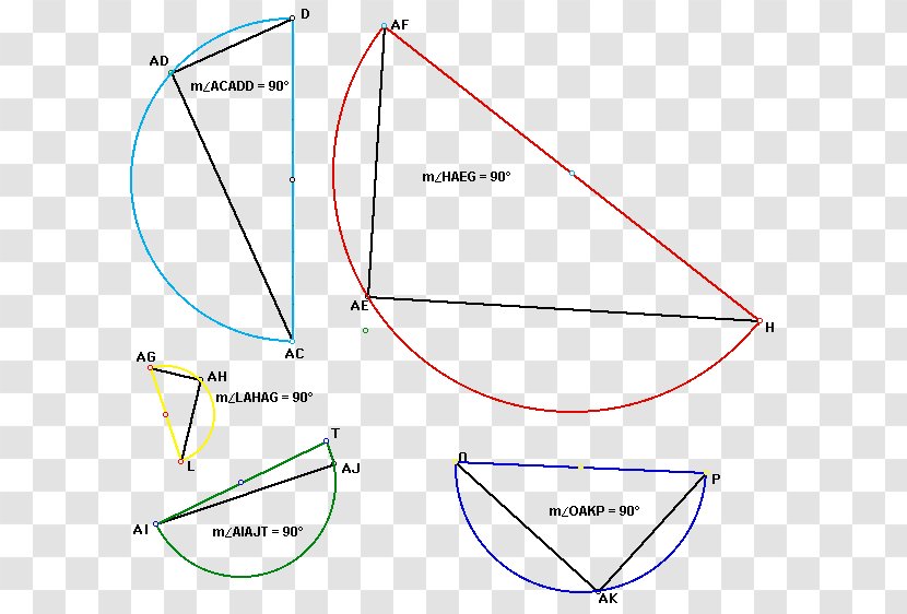 Triangle Line Circle Point - Semi-circular Arc Transparent PNG