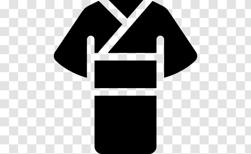 Kimono Furisode Robe Clothing File Format - Logo - Blackandwhite Tshirt Transparent PNG