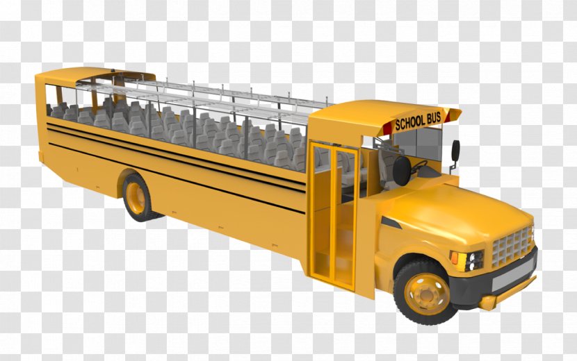 School Bus Mode Of Transport Motor Vehicle - Commercial Transparent PNG