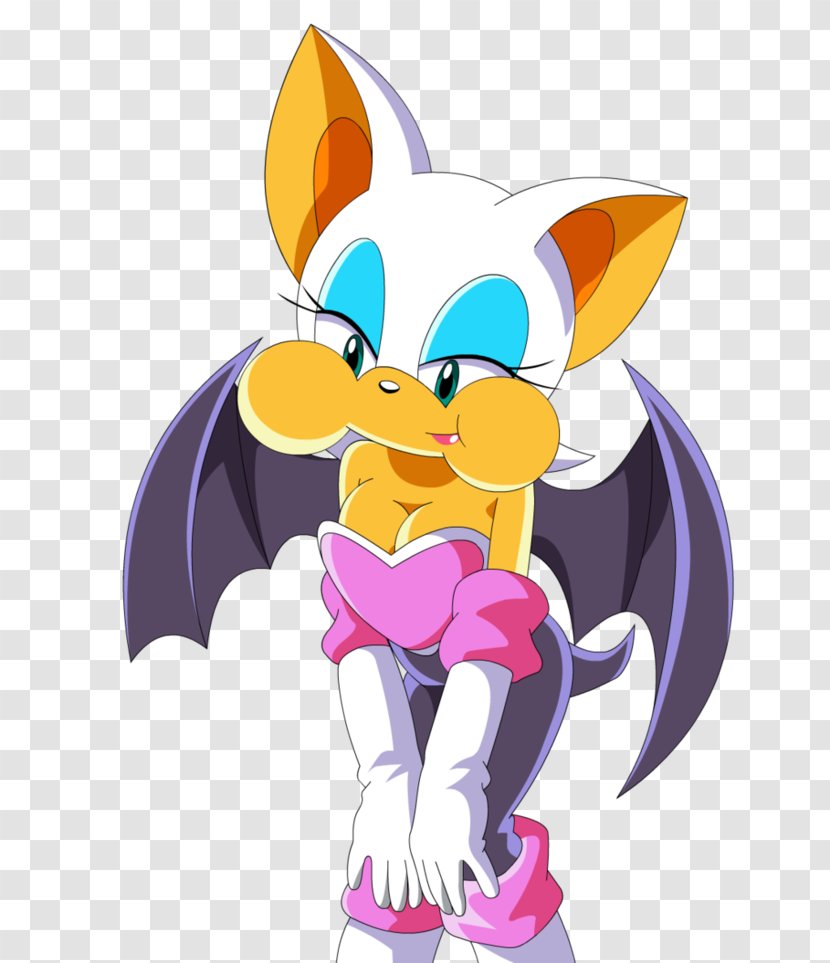 Rouge The Bat Sonic Heroes Shadow Hedgehog Sega - Watercolor - Cheeky Transparent PNG