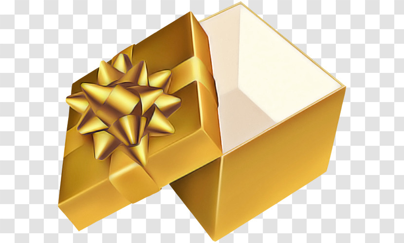 Yellow Gold Box Material Property Shipping Box Transparent PNG