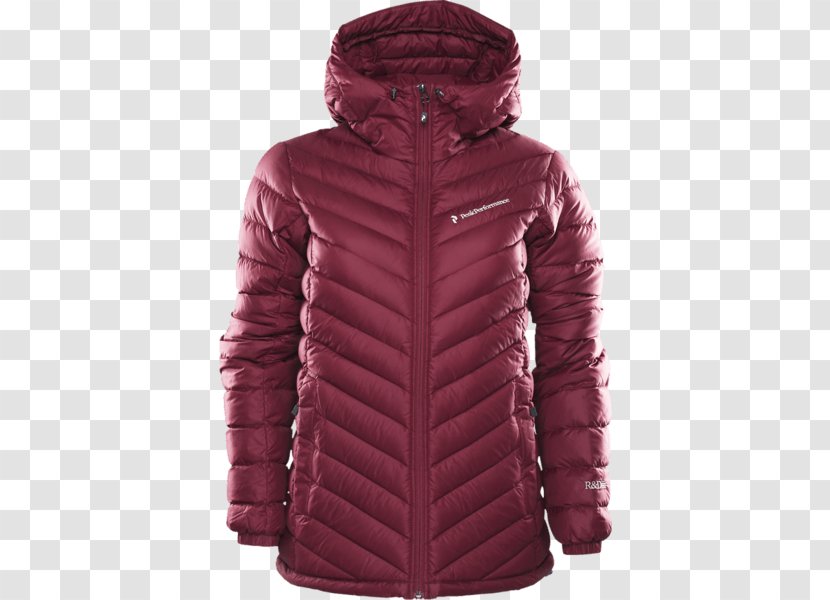Hood Fleece Jacket Daunenjacke Clothing - Magenta - Down Transparent PNG
