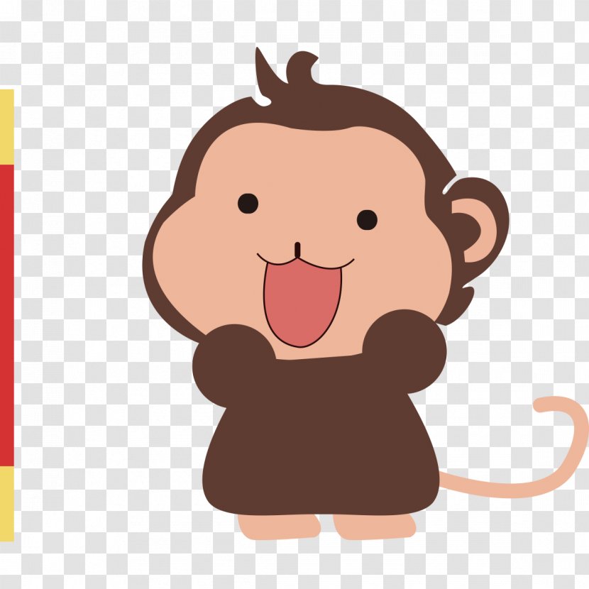 Monkey Cartoon Infant Child - Poster - Baby Transparent PNG