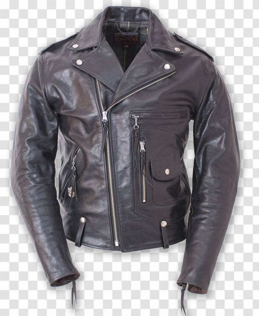 Leather Jacket 1950s Schott NYC - Black Transparent PNG