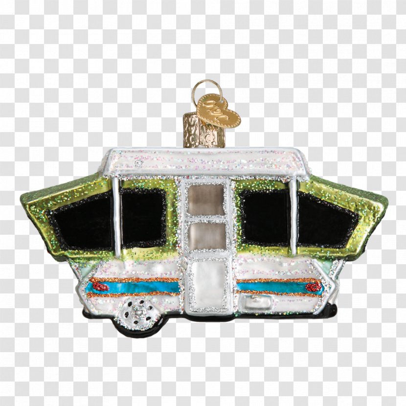 Christmas Ornament Popup Camper Campervans Caravan - Gift - Hand-painted Tent Transparent PNG