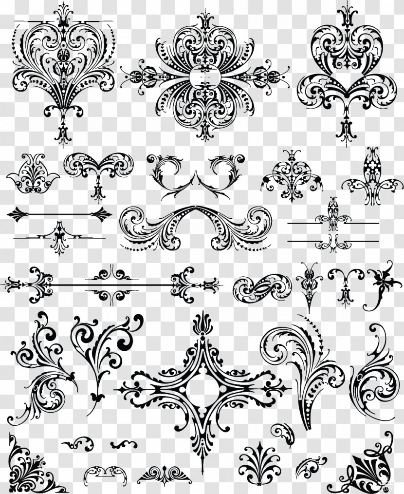 Ornament Floral Design - Flora - Variety Of Vintage Transparent PNG