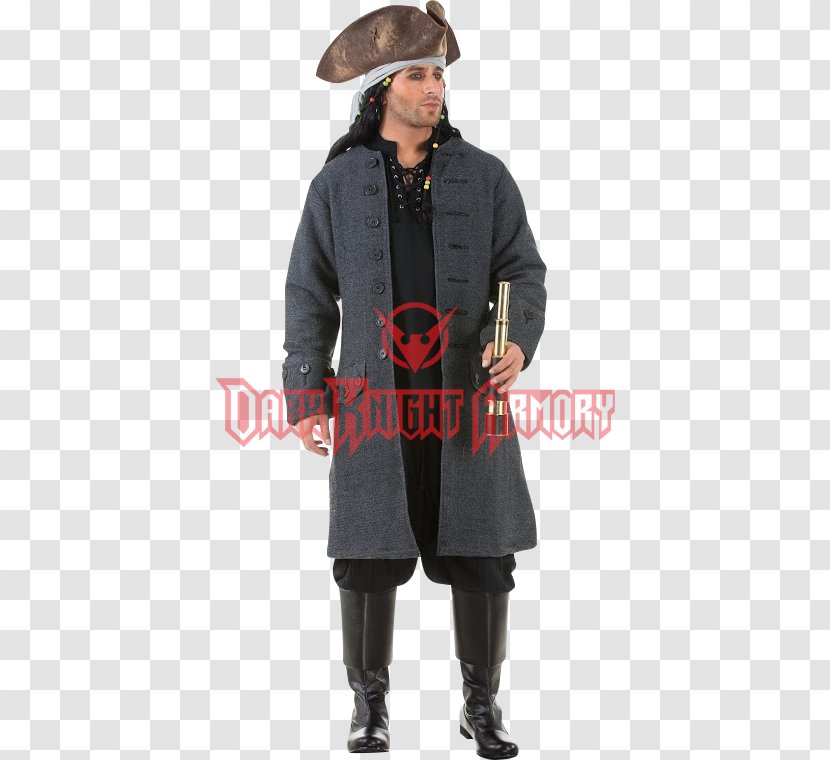 Jack Sparrow Captain Hook Overcoat Piracy - Clothing - Pirates Of The Caribbean Transparent PNG