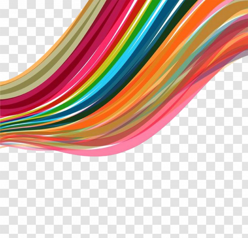 Color Line Rainbow Euclidean Vector - Material Free Download Transparent PNG