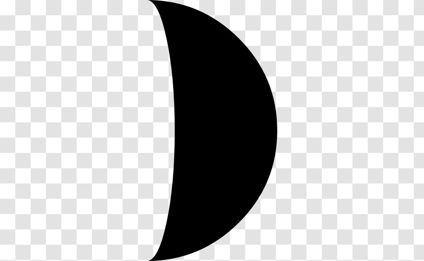 Symbol Lunar Phase Moon - Monochrome Transparent PNG