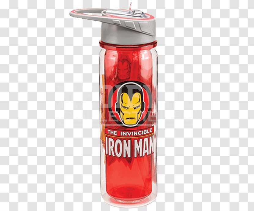 Water Bottles Iron Man Carol Danvers Marvel Comics Cinematic Universe Transparent PNG