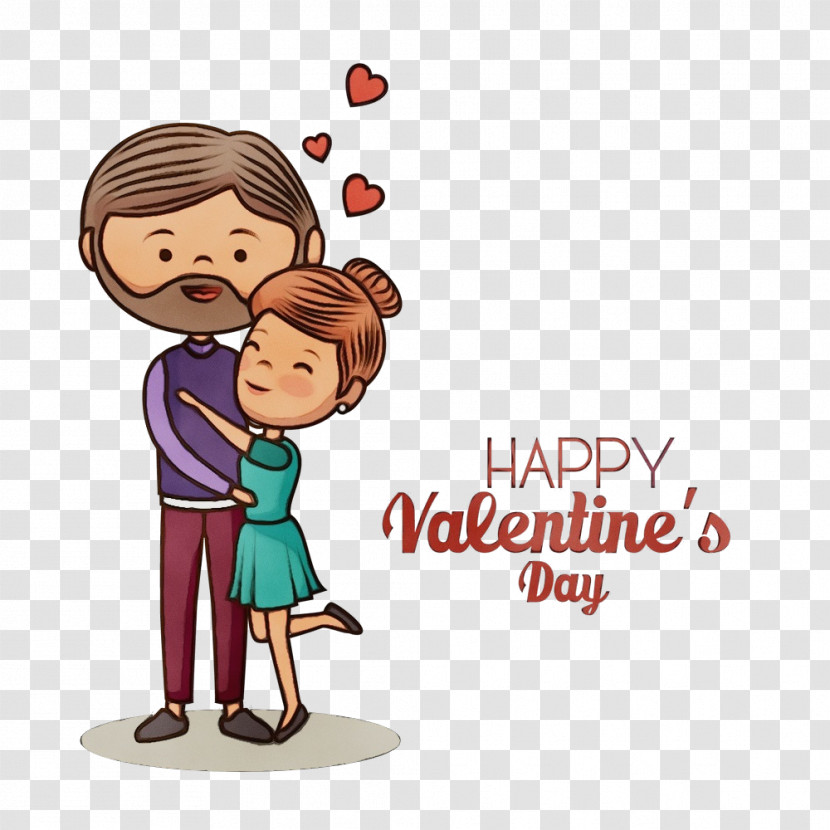 Cartoon Interaction Happy Love Child Transparent PNG