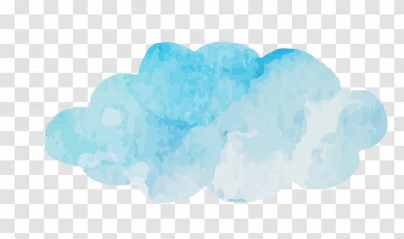 Ink - Watercolor Painting - Clouds Transparent PNG