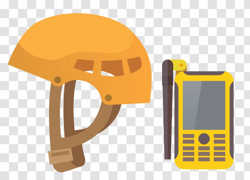 Cartoon - Personal Protective Equipment - Vector Helmet Communication Tool Material Transparent PNG