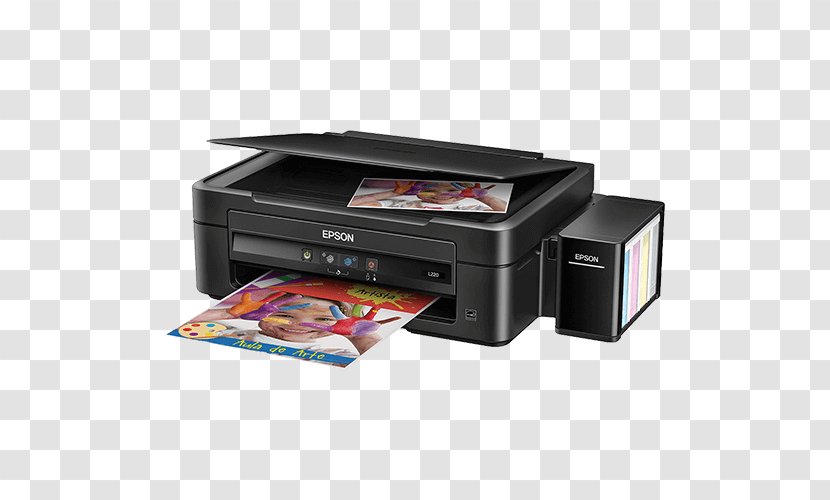 Multi-function Printer Epson EcoTank L220 Printing Continuous Ink System Transparent PNG