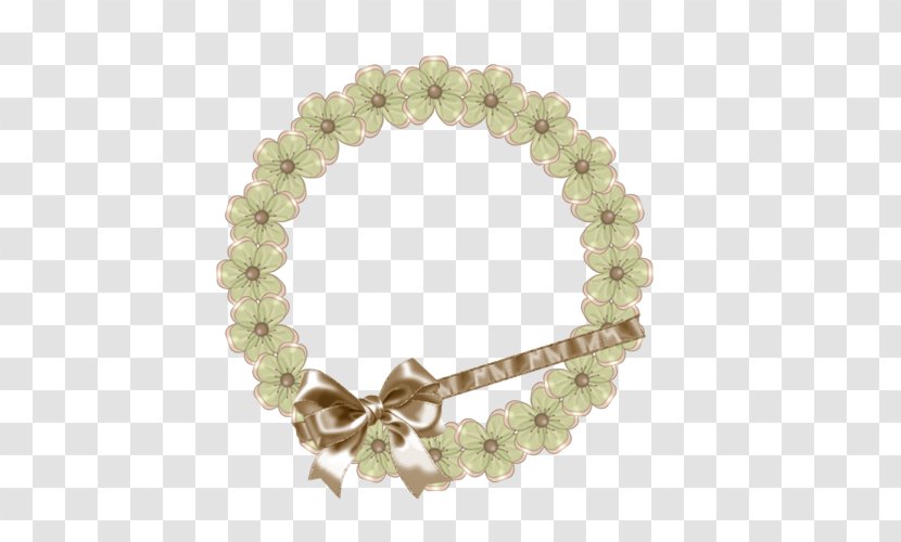 Circle Computer File - Bracelet - Flowers Frame Transparent PNG