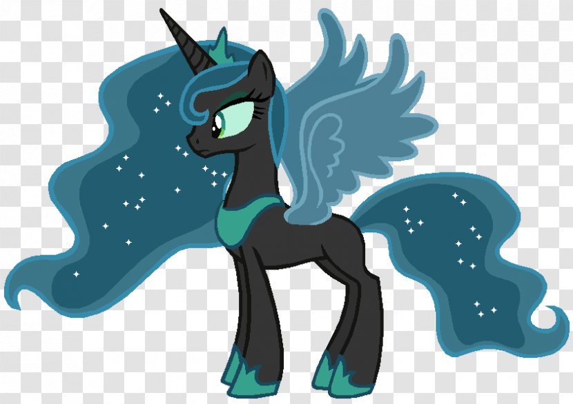 Princess Luna Pony Celestia Cadance Moon - Horse Like Mammal Transparent PNG