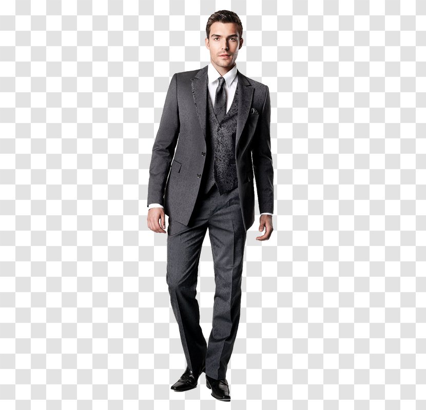 Tuxedo Suit Jacket JoS. A. Bank Clothiers Clothing - Herringbone Transparent PNG