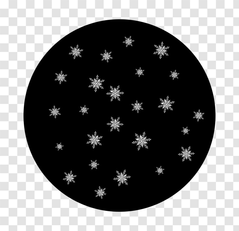 Circle Monochrome Apollo Pattern - Design M - Metallic Snowflakes Transparent PNG
