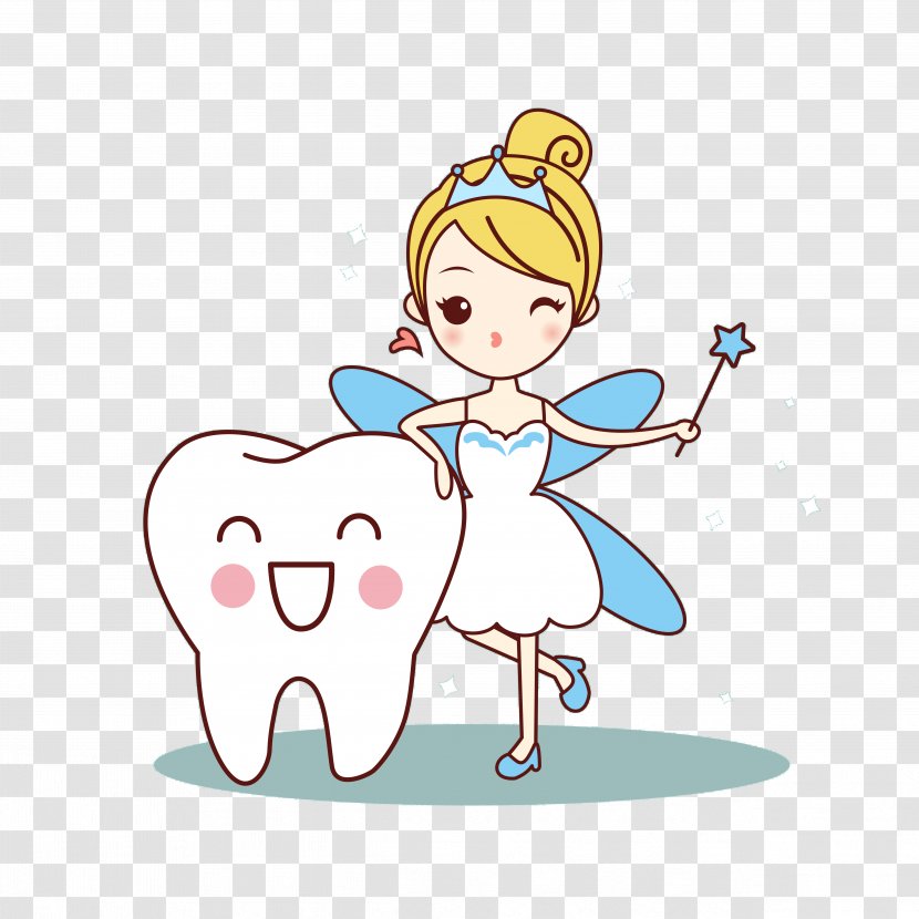 Tooth Mouth Dentistry - Heart - Fairy Transparent PNG