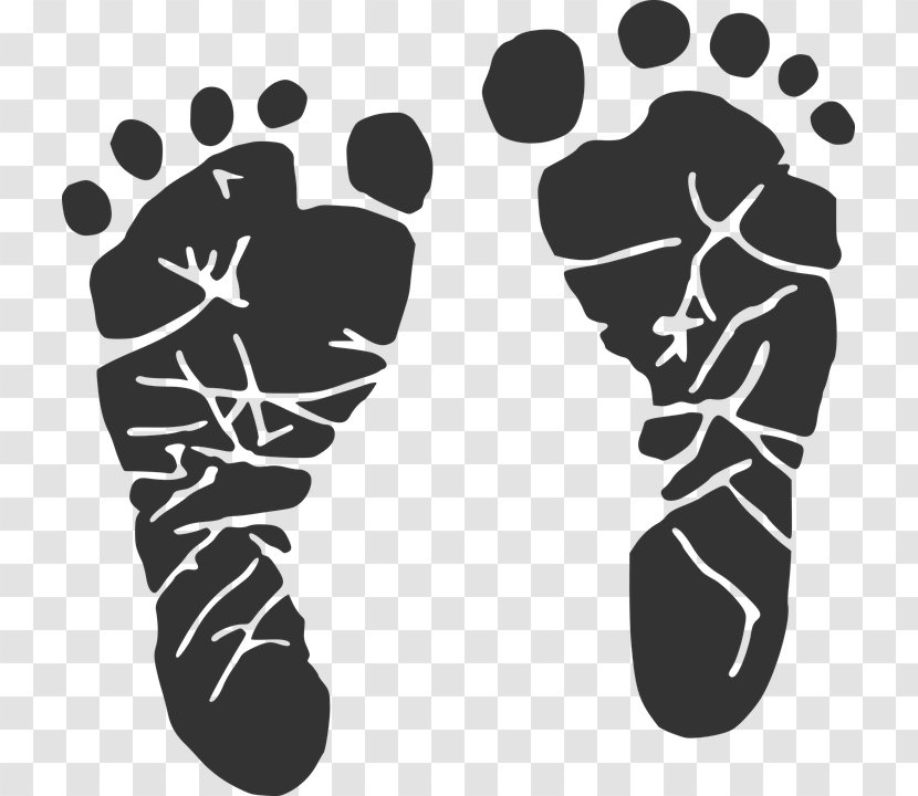 Infant Footprint Mother Pregnancy Child - Black Transparent PNG