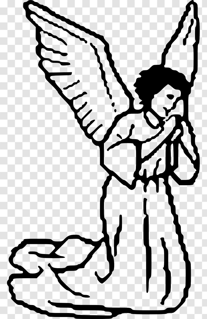 Guardian Angel Drawing Clip Art - Wing - Holiday Atmosphere Transparent PNG