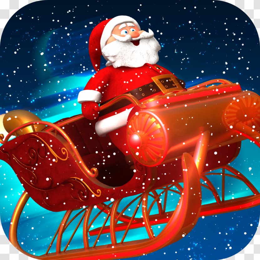 Christmas Ornament Santa Claus Town Park Holiday - Character - Sleigh Transparent PNG
