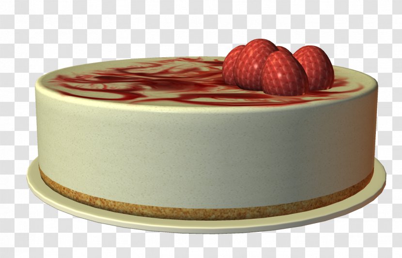 Cheesecake Mousse Bavarian Cream Torte Strawberry - Cake Transparent PNG