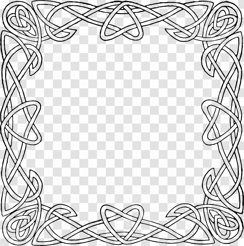 Celtic Knot Frames And Borders Ornament Clip Art - Symmetry - Frame Transparent PNG
