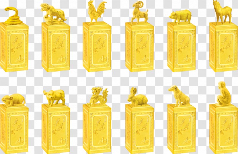 Chinese Zodiac Monkey Gold - Seal Transparent PNG