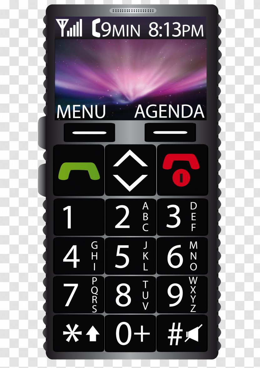 Feature Phone IPhone Cellular Network MyPhone Illustrator - Iphone - Anciano Transparent PNG