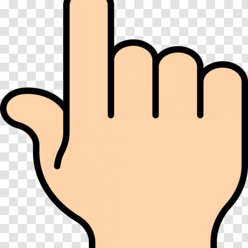 Clip Art Index Finger Image - Thinking Pointing Transparent PNG